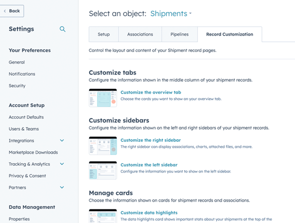 custom object example hubspot