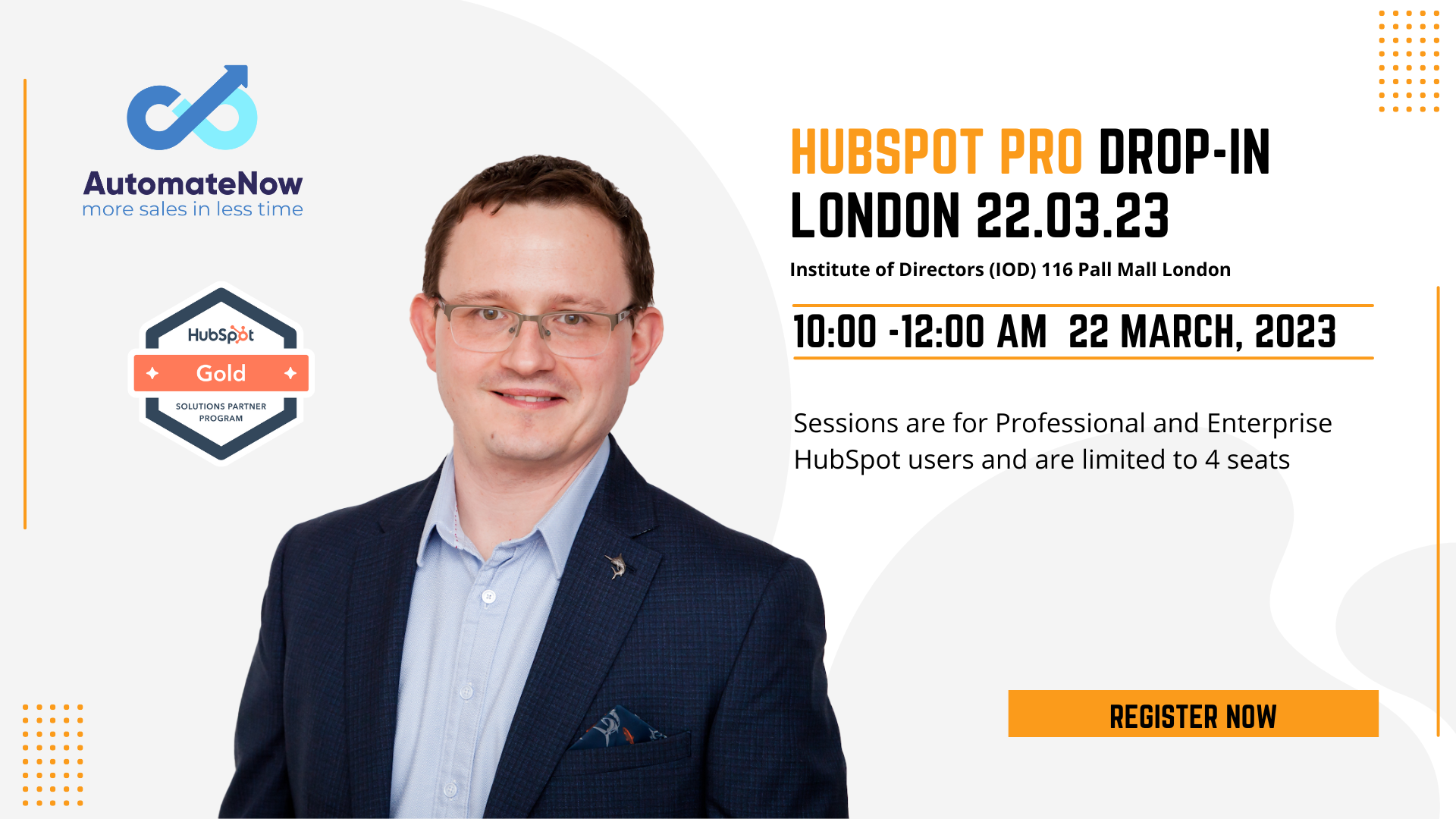 HubSpot Pro Drop-in Session London 22.03.23